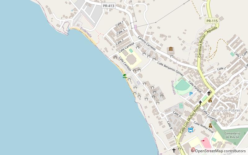 Rincon Beach location map