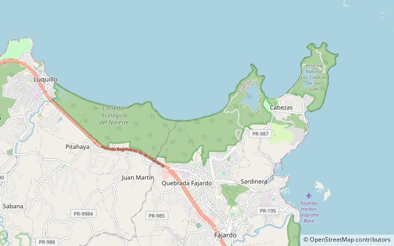 Quebrada Fajardo location map