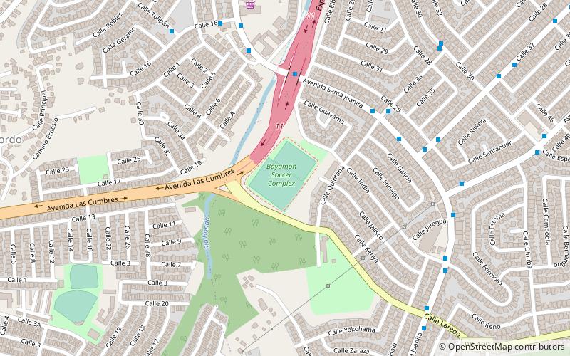 Bayamón Soccer Complex location map