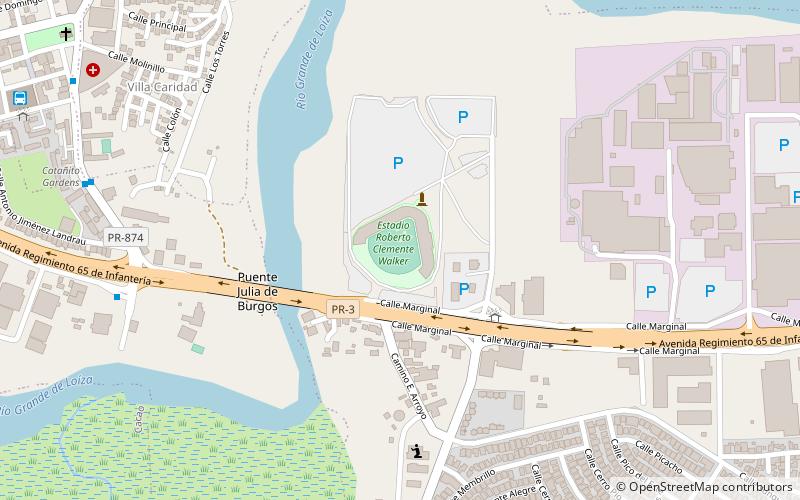 Estadio Roberto Clemente Walker location map