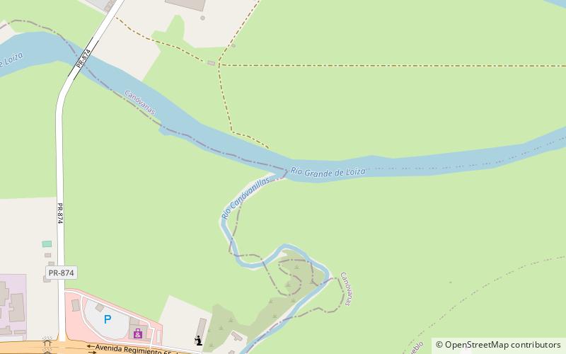 Canovanillas River location map