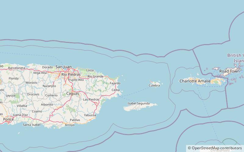 Playa Icacos location map