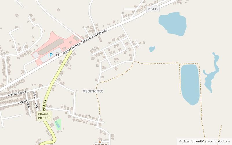 Asomante location map