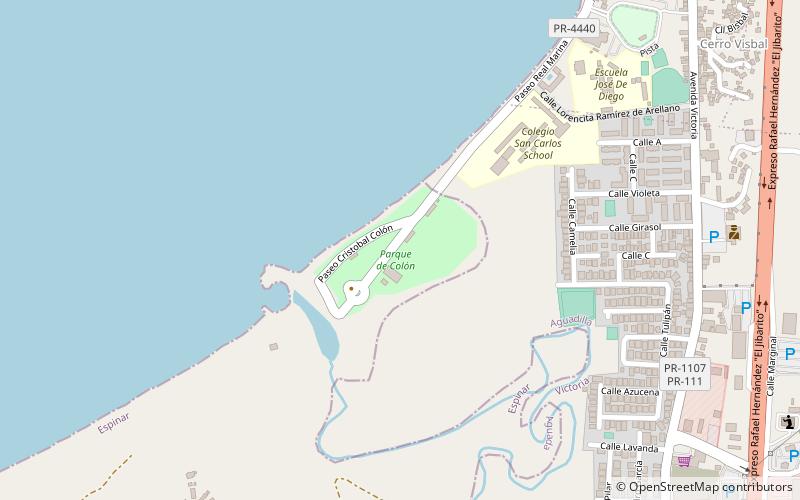parque de colon aguadilla location map