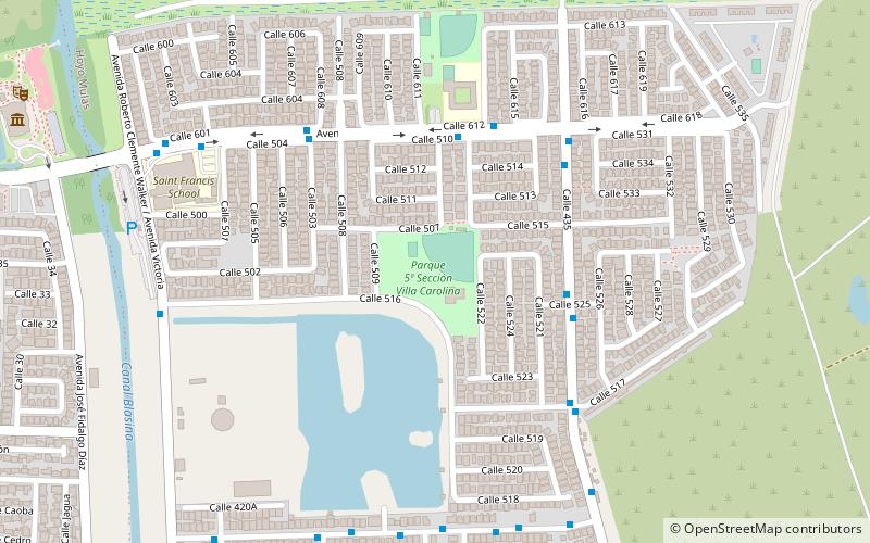 parque 5ta extension villa carolina location map