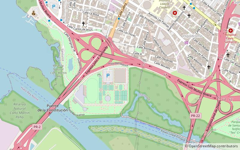 San Juan Natatorium location map