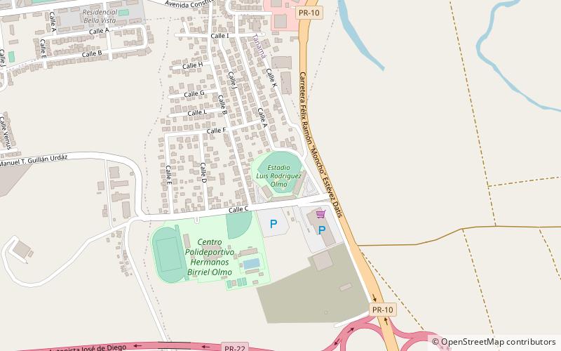 Estadio Luis Rodríguez Olmo location map