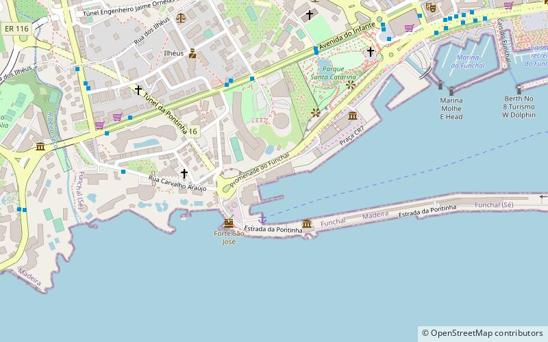 Port of Funchal location map