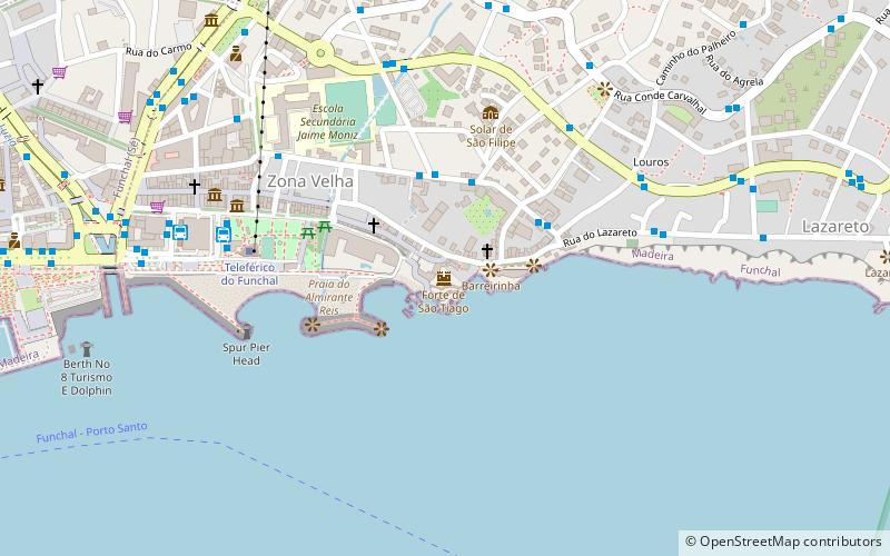 praia de sao tiago funchal location map