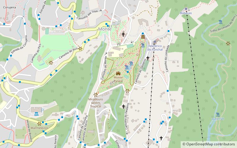 monte palace hotel gardens funchal location map