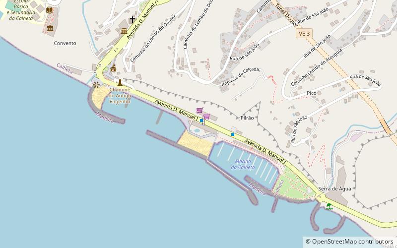 Praia da Calheta location map