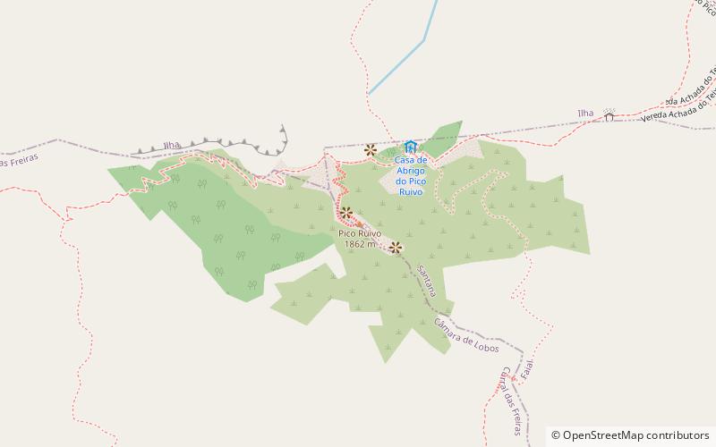 Pico Ruivo location map