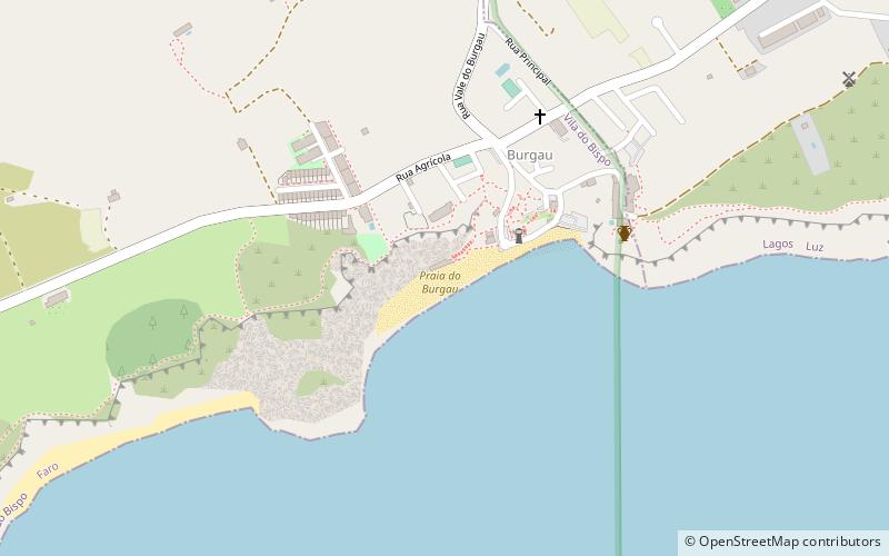 Praia do Burgau location map
