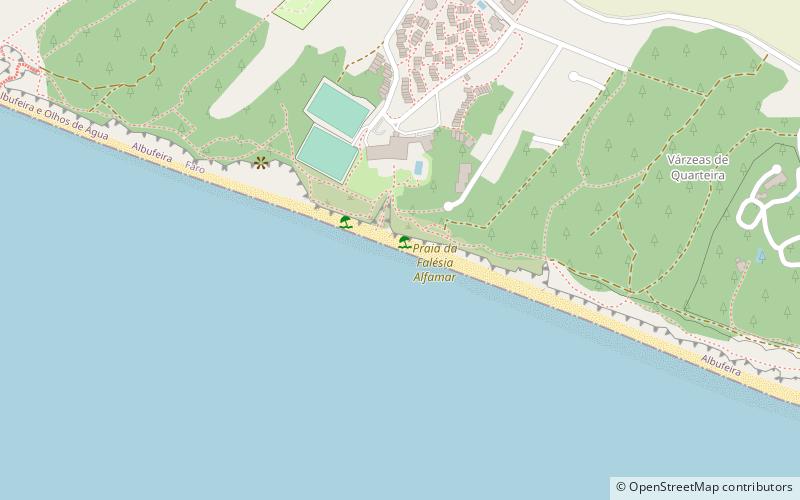 Falésia Beach location map