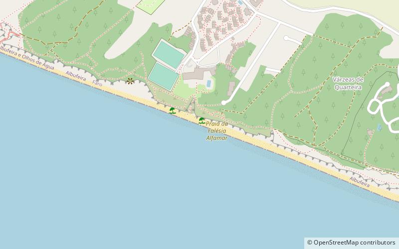 Praia da Falésia location map