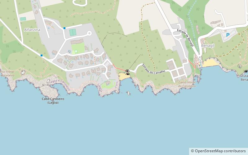 Praia do Carvalho location map