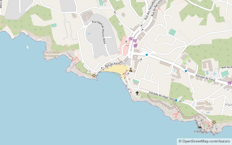 Praia de Carvoeiro location map