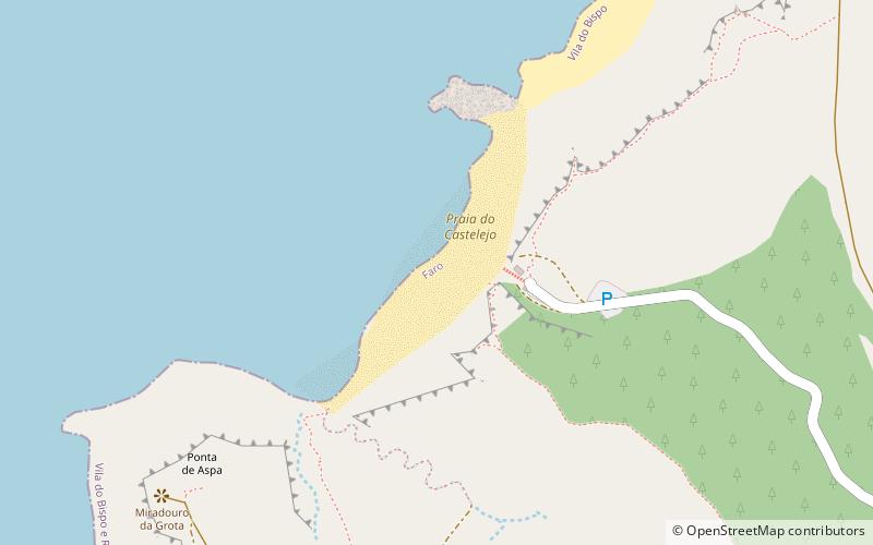Praia do Castelejo location map