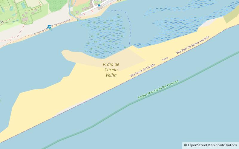 Cacela Island location map