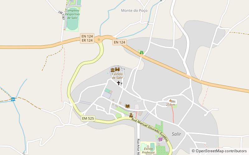Castle of Salir location map