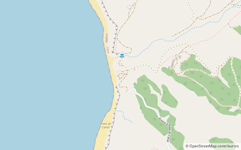 praia do canal location map