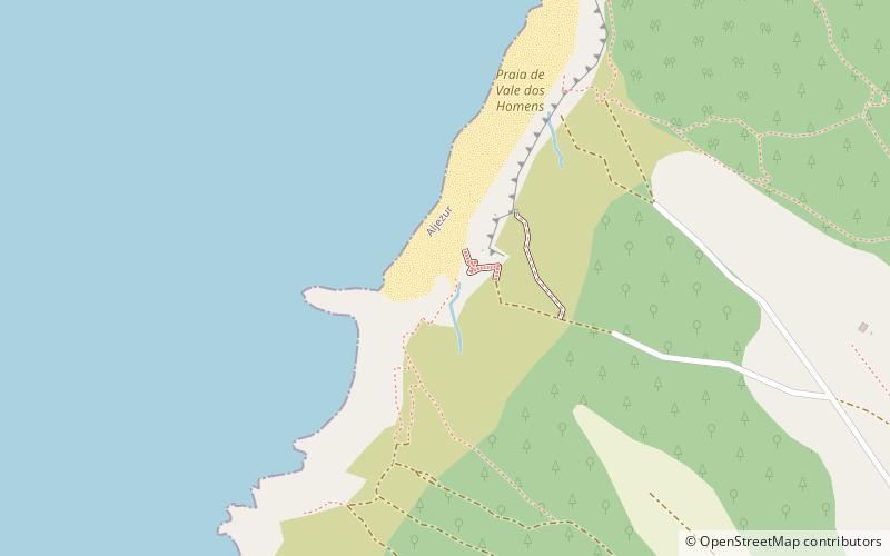 Praia de Vale dos Homens location map