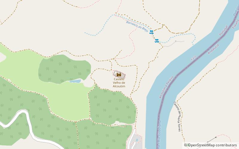 castle of alcoutim location map