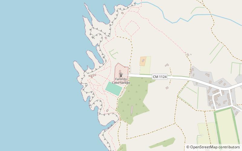 Cabo Sardão Lighthouse location map