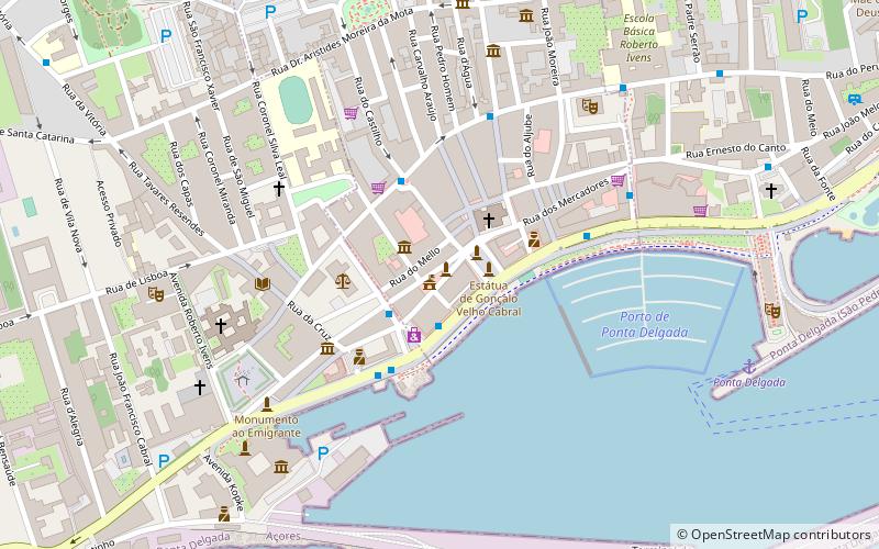 Ponta Delgada City Hall location map