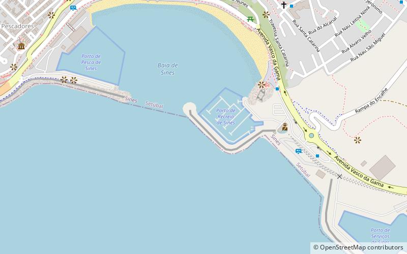 Puerto de Sines location map