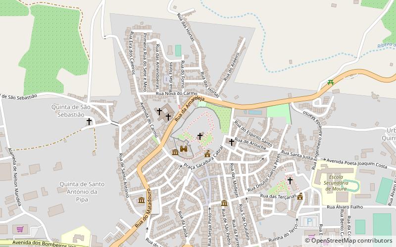 castle of moura location map