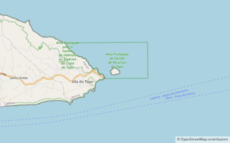 Topo Islet location map