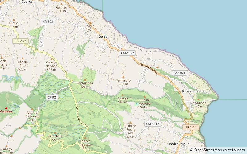 tambroso faial location map