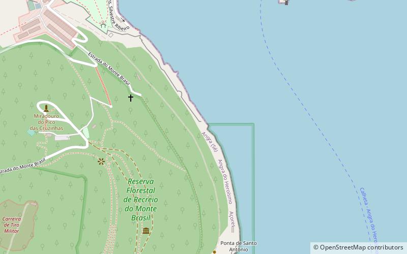 Três Paus redoubt location map