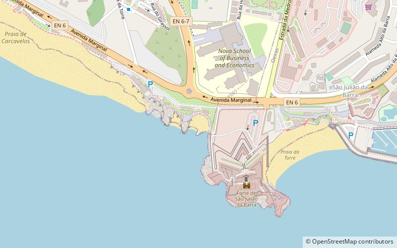 praia do moinho cascais location map