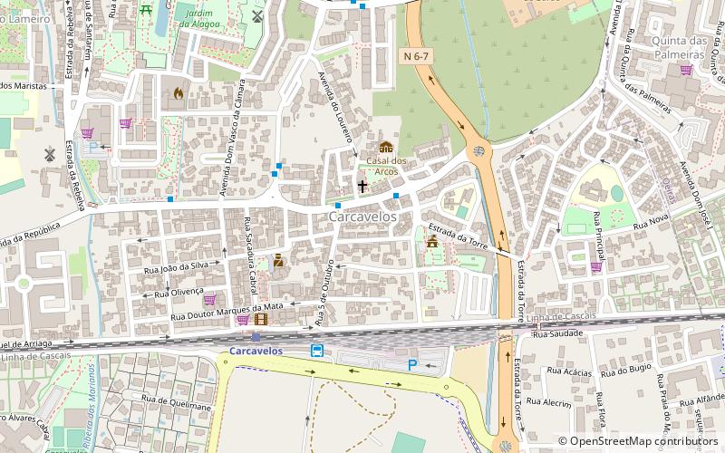 Carcavelos location map