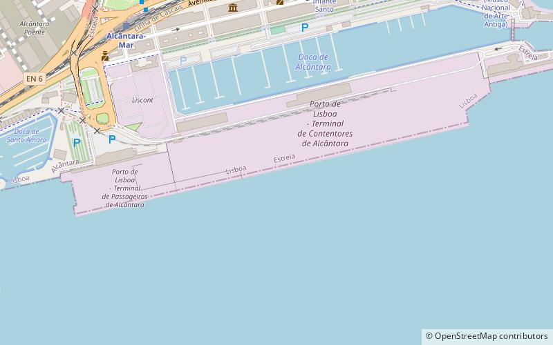 Port of Lisbon location map
