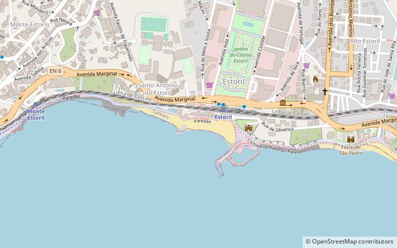 Tamariz Beach location map