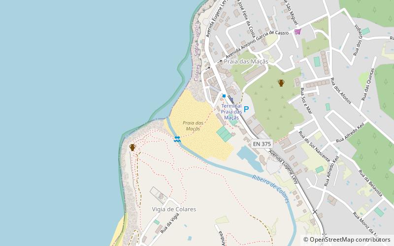 Praia das Maçãs location map