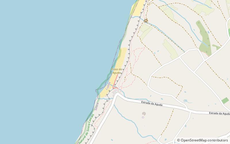 praia da aguda sintra location map