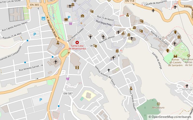 distrito de santarem location map