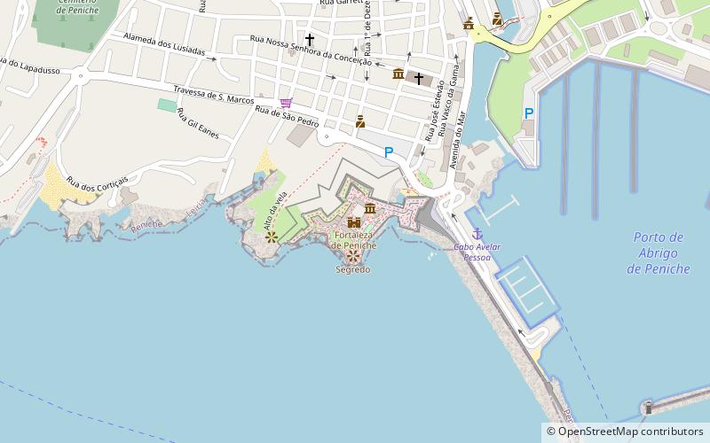Fortaleza de Peniche location map