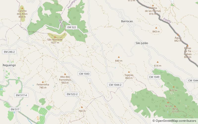 serra de sao mamede natural park location map