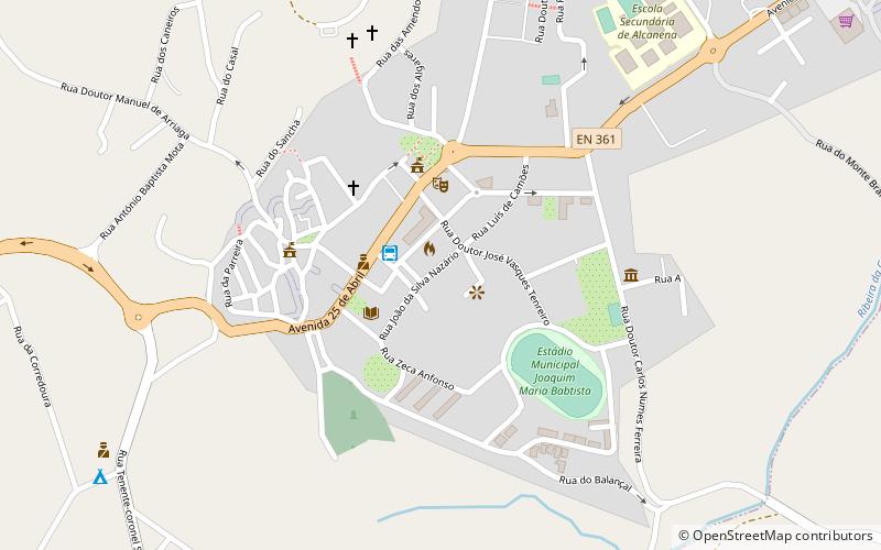 Alcanena location map