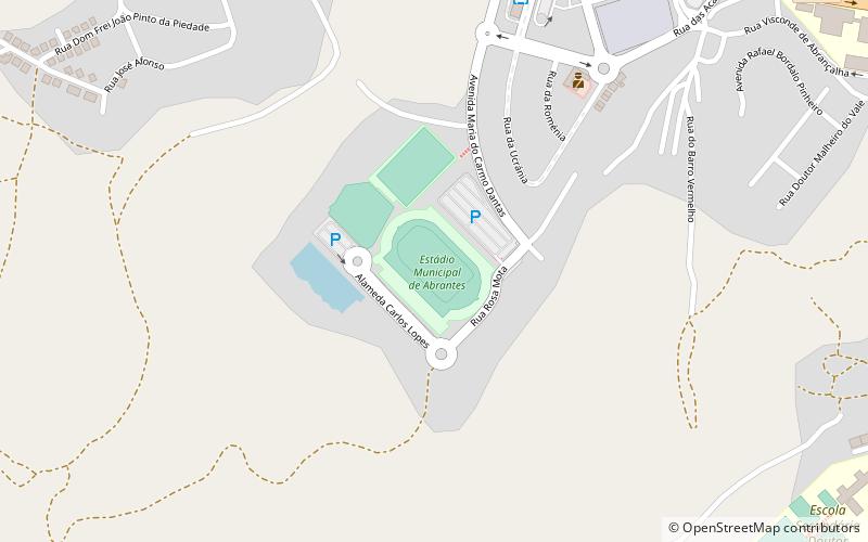 estadio municipal de abrantes location map