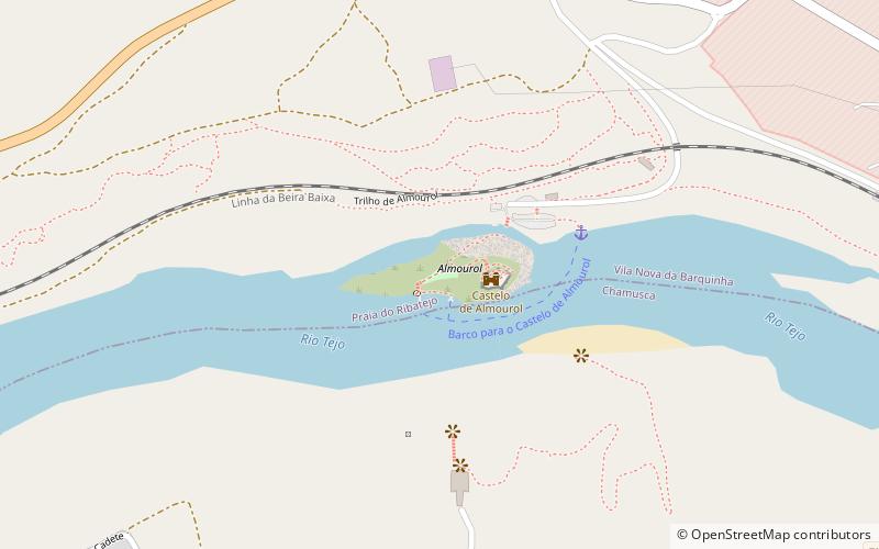 Isla de Almourol location map