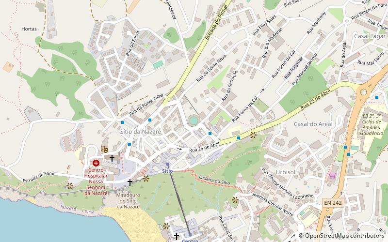 Nazaré Bullring location map