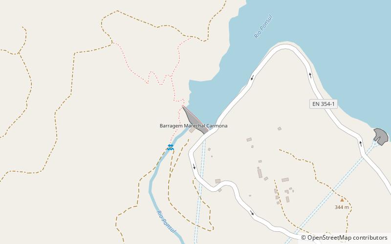 Talsperre Idanha location map