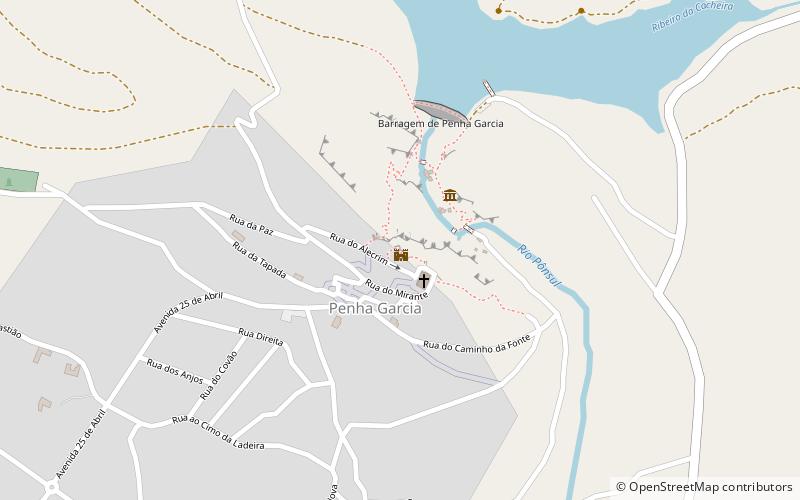 Castelo de Penha Garcia location map