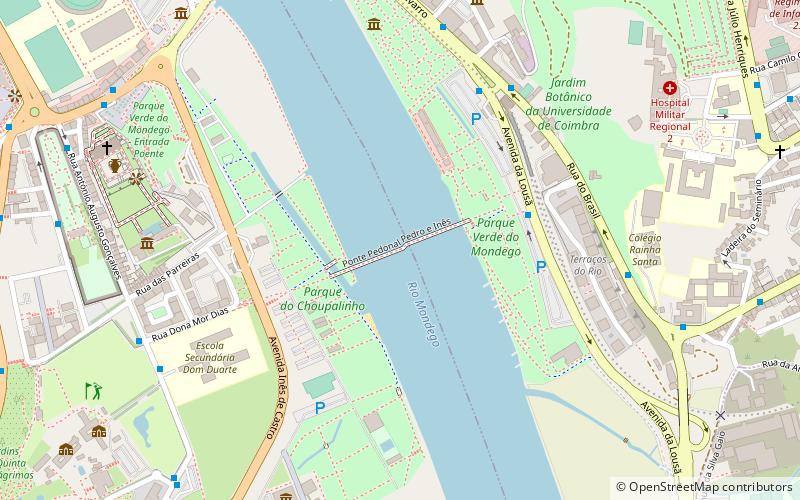 Pedro e Inês bridge location map